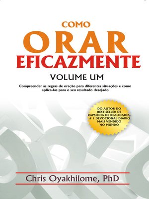 cover image of Como Orar Eficazmente Volume Um